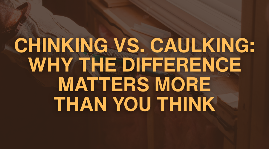 Chinking vs. Caulking: Why the Difference Matters More Than You Think ...