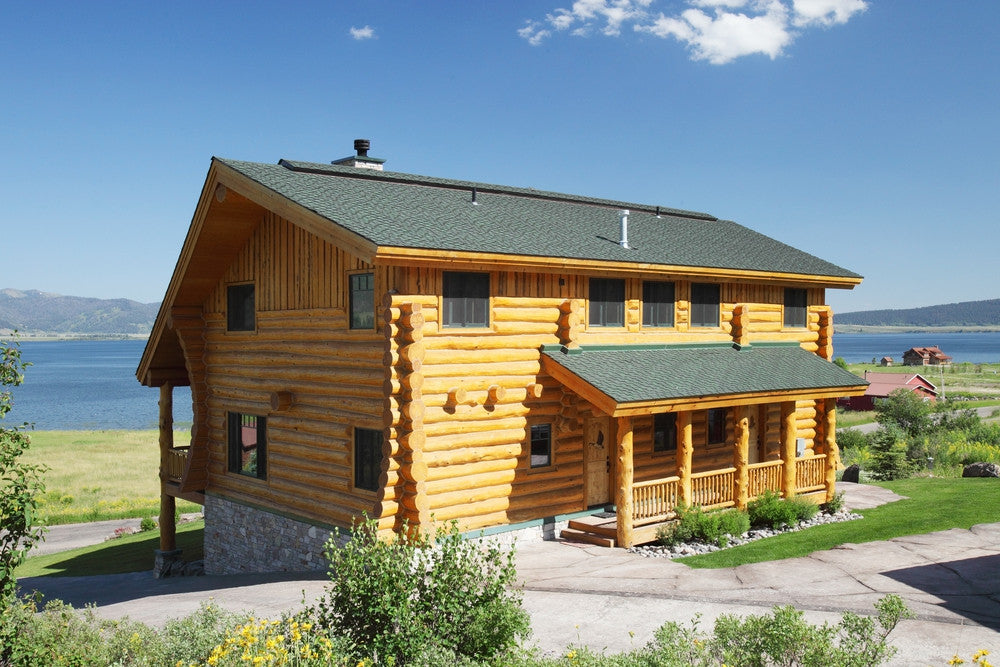 Log Home With Shop Bldg