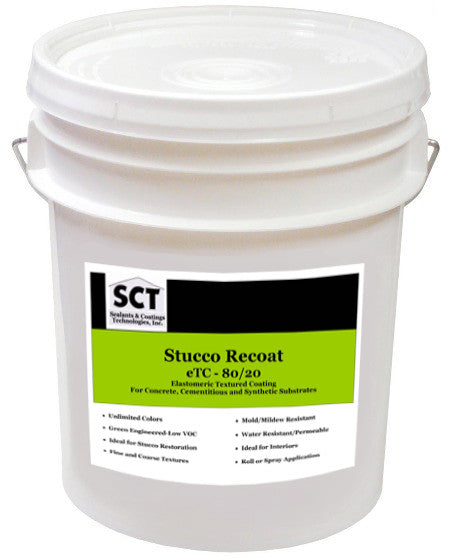 Stucco Recoat 80/20 Textured Coating - Fine
