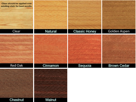 Exterior Wood Stain Colors - Sequoia Red - Wood Stain Colors From